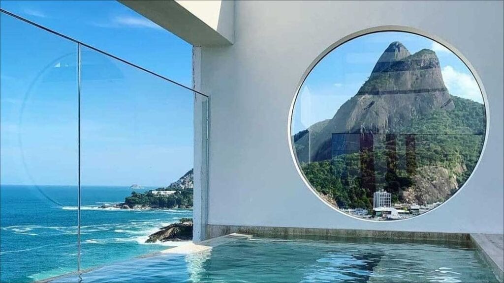 pool view of Janeiro Hotel, Leblon